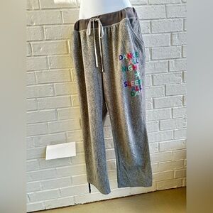 Xhilaration Gray Sleep Pants - ‘Dance All Night, Sleep All Day’ Size XL